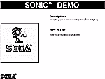 Sonic Demo